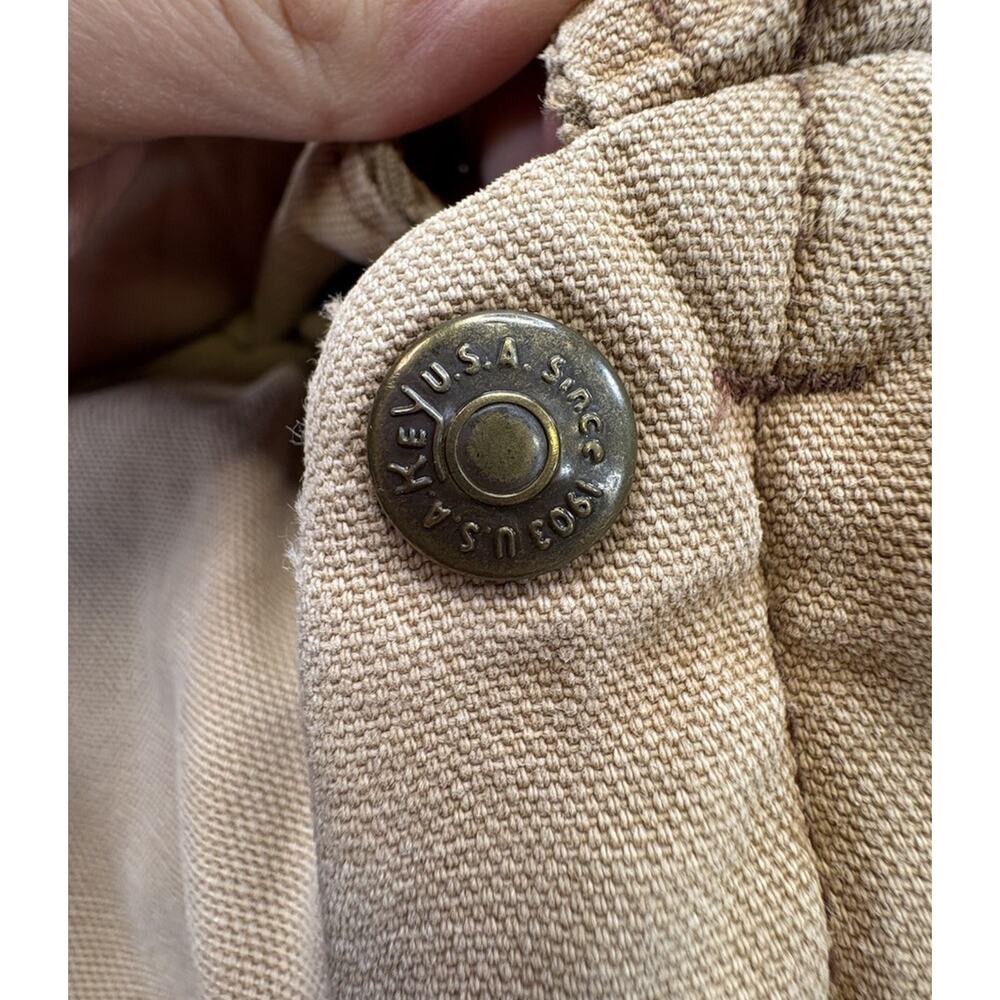 Vintage Key Imperial Insulated Canvas Coveralls Kids Size 16 Reg Workwear USA - Picture 3 of 16